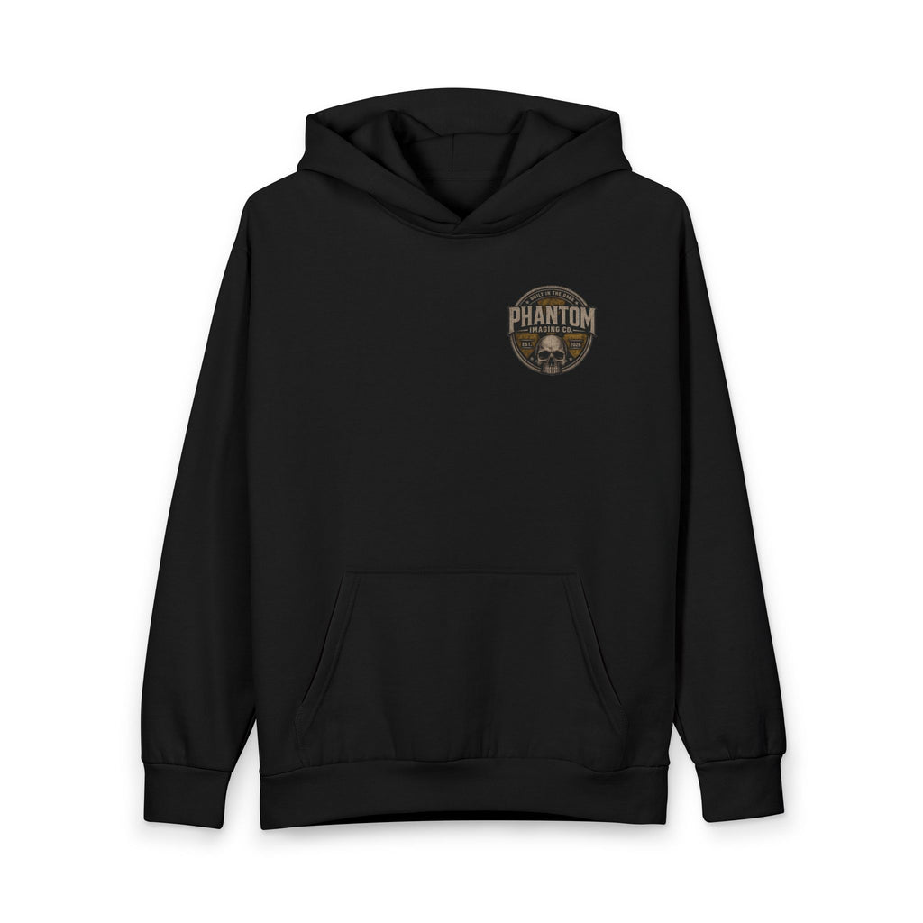 Hoodie — "Ghosted" Skull Graphic Pullover (Built in the Dark)