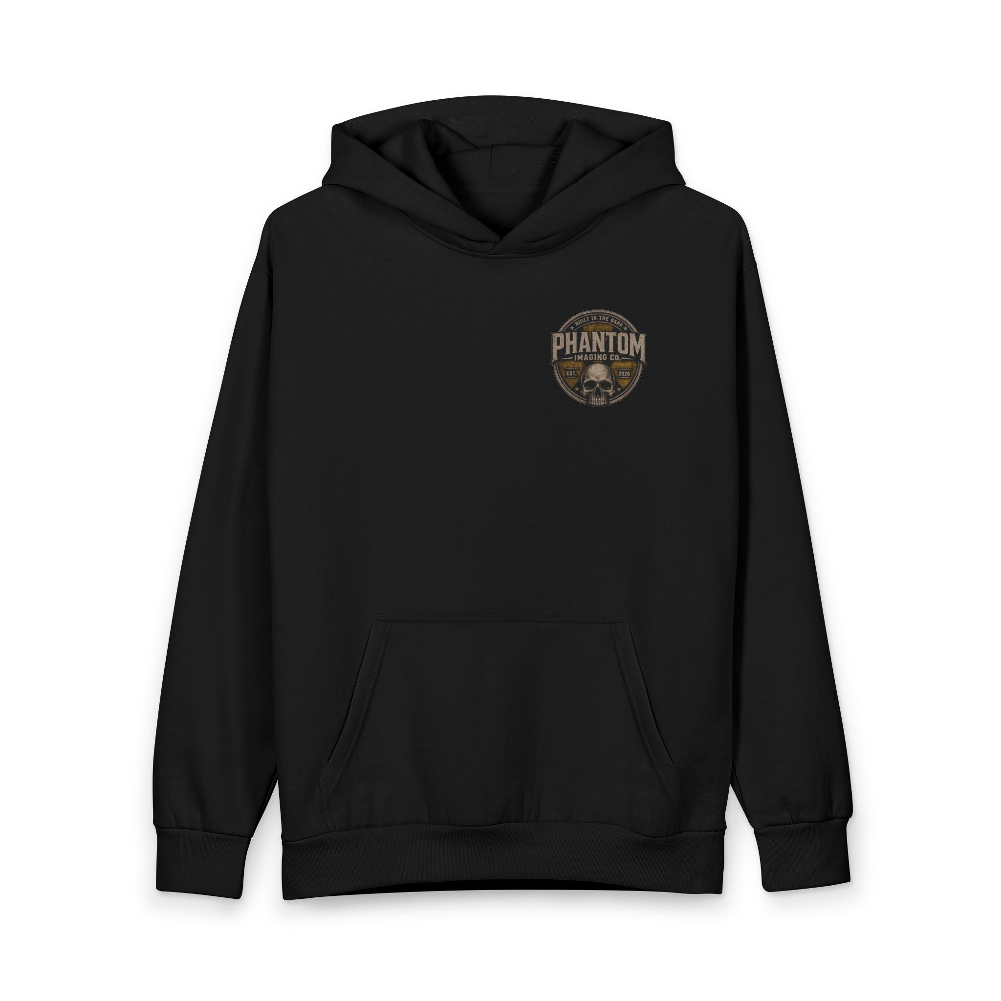 Hoodie — "Ghosted" Skull Graphic Pullover (Built in the Dark)