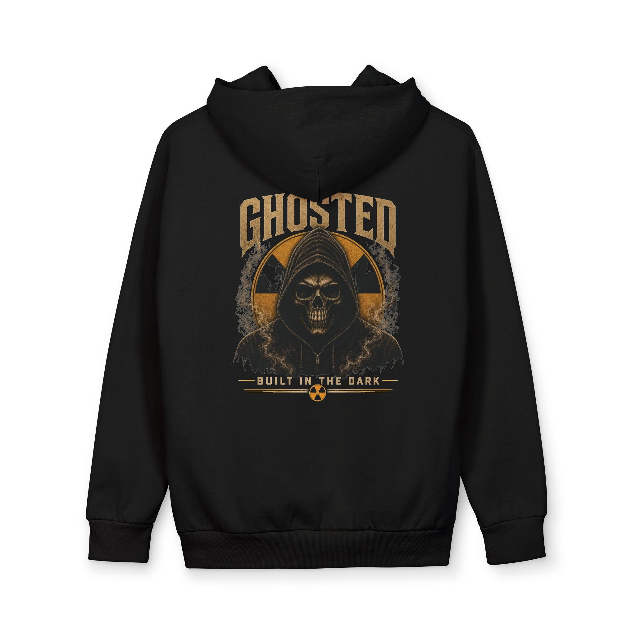 Hoodie — "Ghosted" Skull Graphic Pullover (Built in the Dark)
